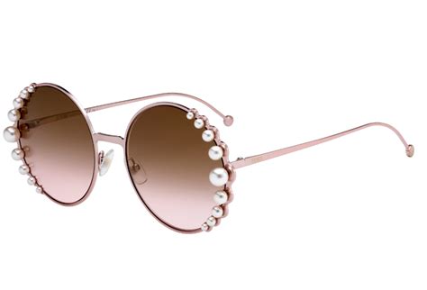 Fendi FF0295/S KJ190 Ruthenium Pearl Sunglasses